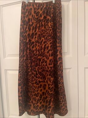 a new day Leopard Print Maxi Skirt in Brown and Black